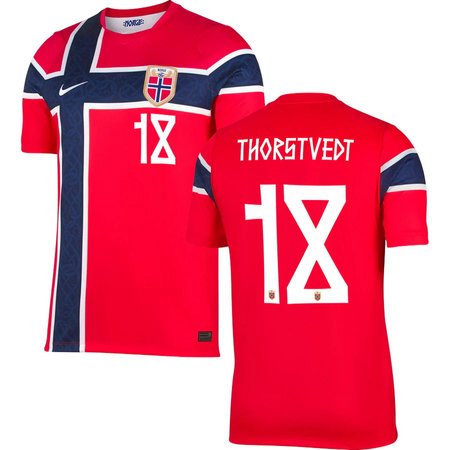 THORSTVEDT #18 Norway Home Soccer jersey World Cup 2026
