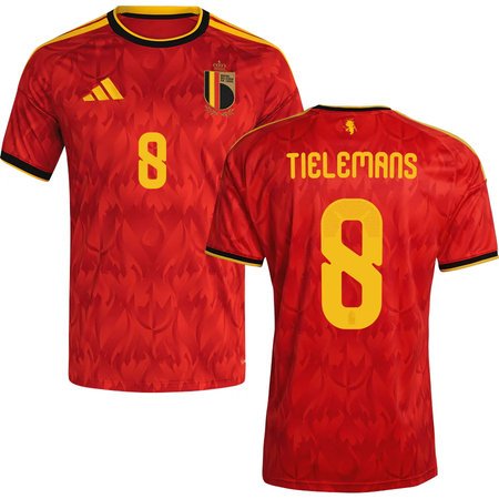 TIELEMANS #8 Belgium Home Soccer jersey World Cup 2026