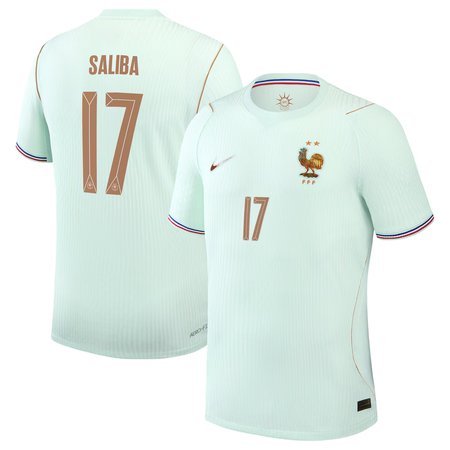 William Saliba #17 France Away Match Soccer jersey World Cup 2026