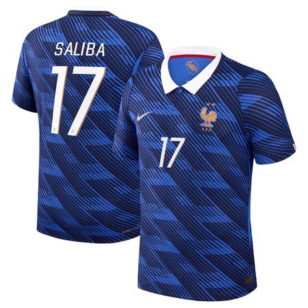William Saliba #17 France Home Match Soccer jersey World Cup 2026
