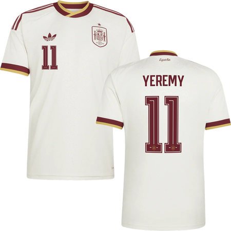 YEREMY #11 Spain Away Soccer jersey World Cup 2026