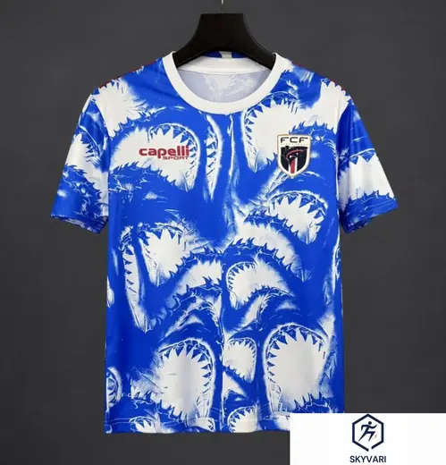2026 World Cup Pre-Match Training Blue/White Jersey