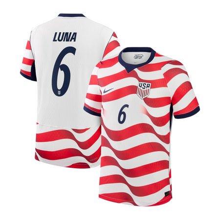 Diego Luna #6 USA Home Match Soccer jersey World Cup 2026
