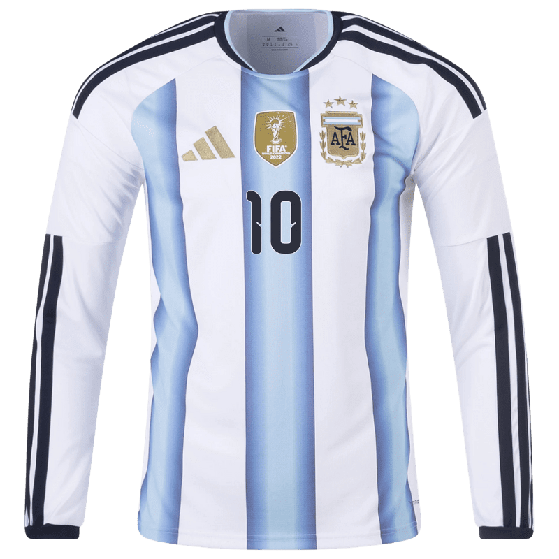 Diego Maradona Argentina 26/27 Long Sleeve Home Jersey — view 3
