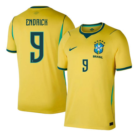 ENDRICK #9 Brazil Home Soccer jersey World Cup 2026