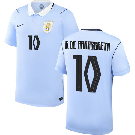 G.DE ARRASCAETA #10 Uruguay Home Soccer jersey World Cup 2026