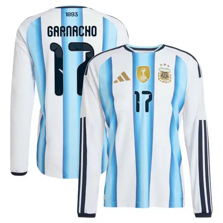 GARNACHO #17 Argentina Home Long Sleeve Soccer jersey World Cup 2026