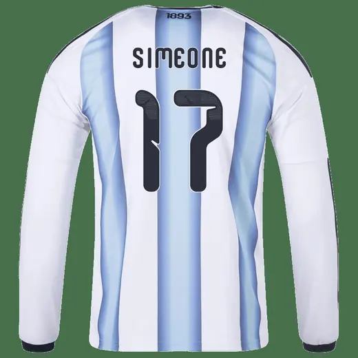 Giuliano Simeone Argentina 26/27 Long Sleeve Home Jersey