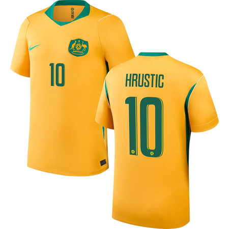 HRUSTIC #10 Australia Home Soccer jersey World Cup 2026