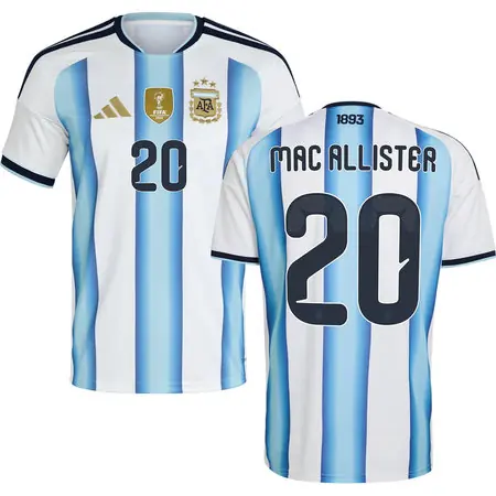 MAC ALLISTER #20 Argentina Home Soccer jersey World Cup 2026