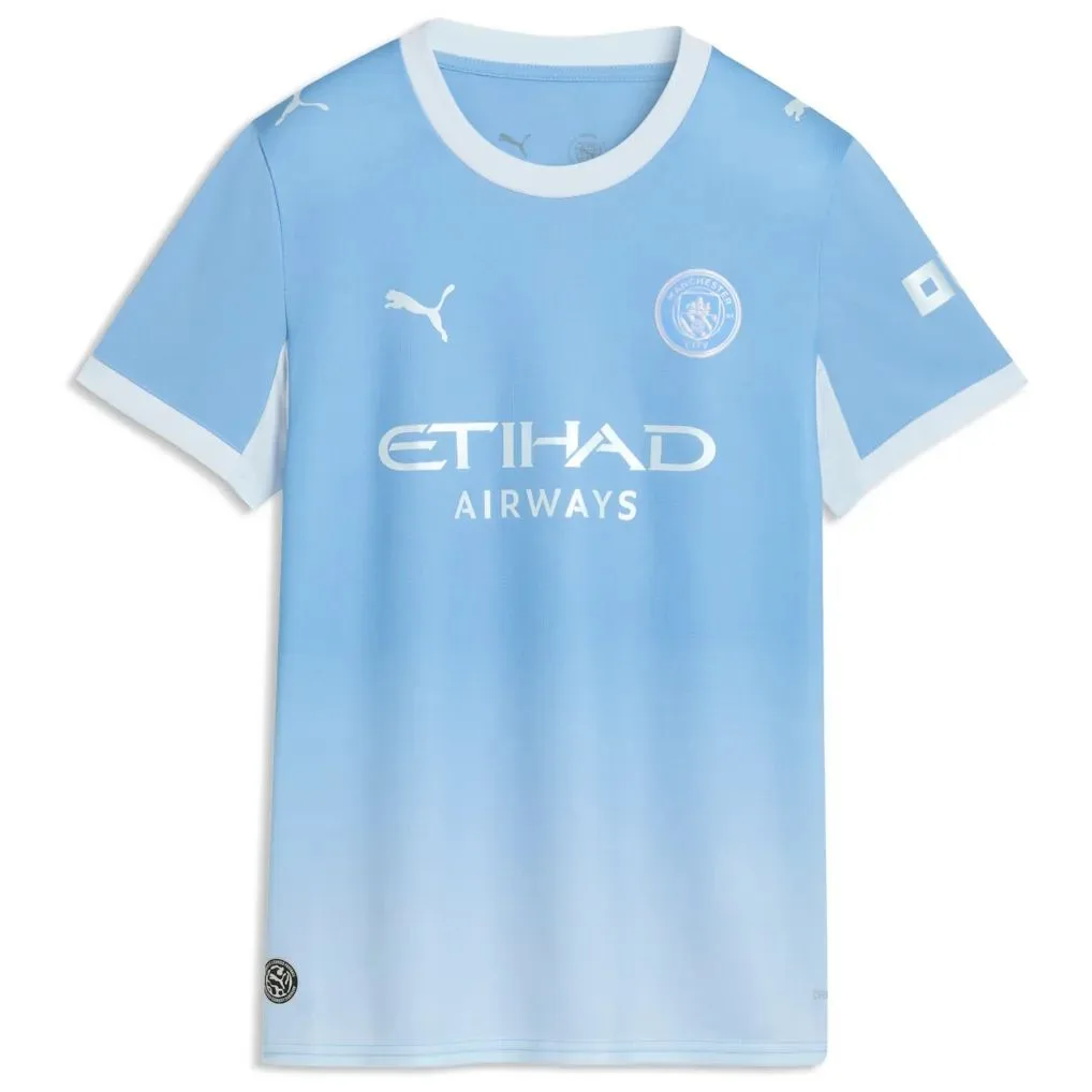 Manchester City Home Shirt 2026-27 - Womens with Haaland 9 printing Soccer Football Jersey — view 2
