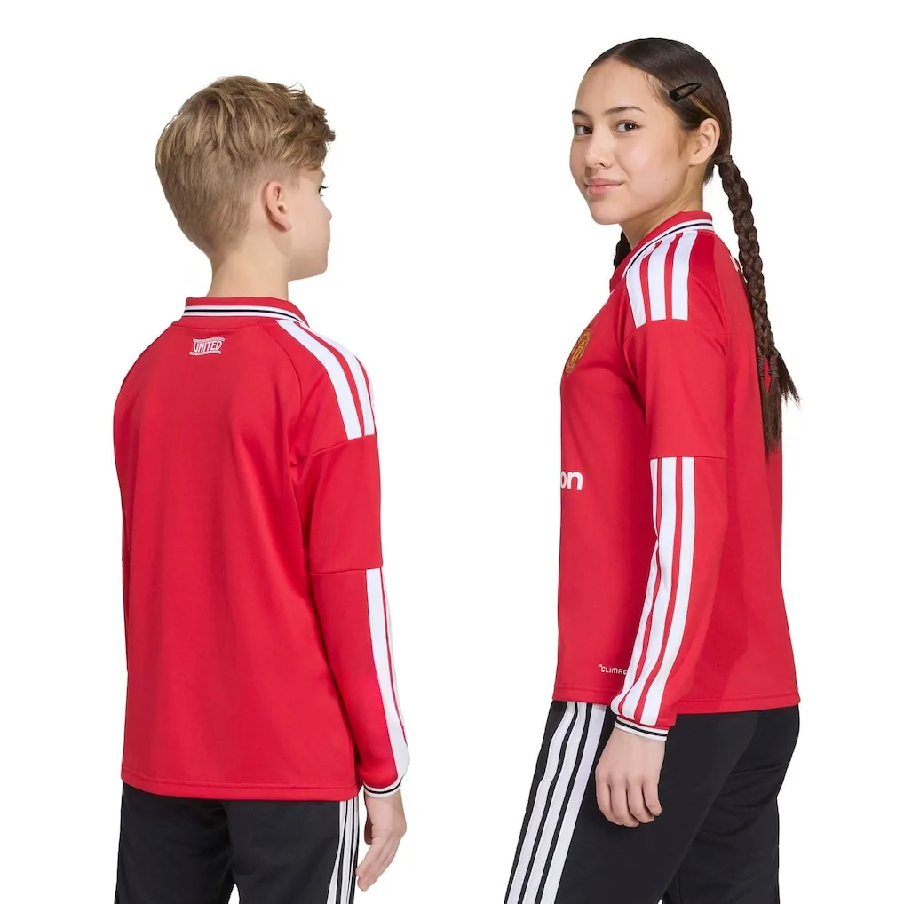 Manchester United Home Shirt 2026-27 - Kids - Long Sleeve soccer set, Includes jersey and shorts — view 2