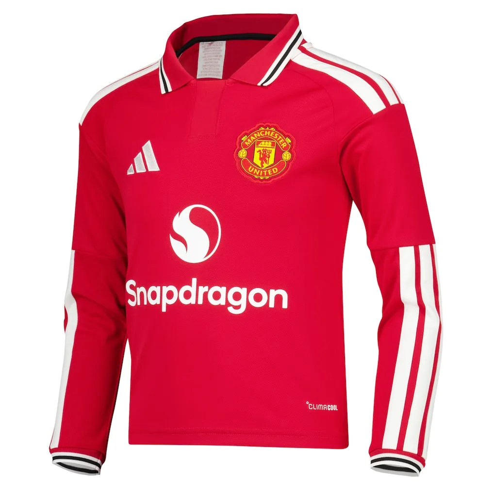 Manchester United Home Shirt 2026-27 - Kids - Long Sleeve soccer set, Includes jersey and shorts — view 3
