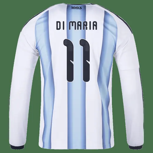 Ángel Di María Argentina 26/27 Long Sleeve Home Jersey