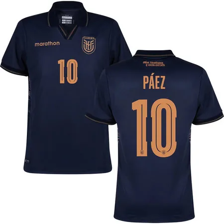 PÁEZ #10 Ecuador Away World Cup 2026 Kids Soccer Football Kit Set - Jersey and Shorts