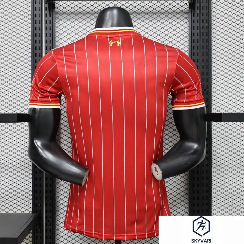 Player Version 26/27 Liverpool Red with White Pinstripe Home Jersey Soccer Football — view 2