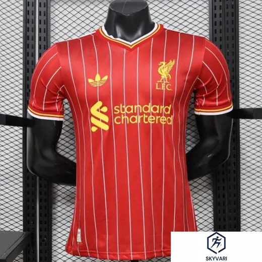 Player Version 26/27 Liverpool Red with White Pinstripe Home Jersey