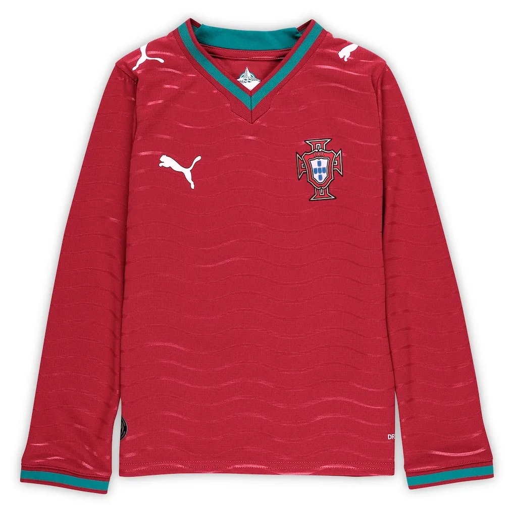 Camiseta Portugal Primera Equipación 2026 - Manga Larga - Set de fútbol infantil, Incluye camiseta y pantalón corto — view 2