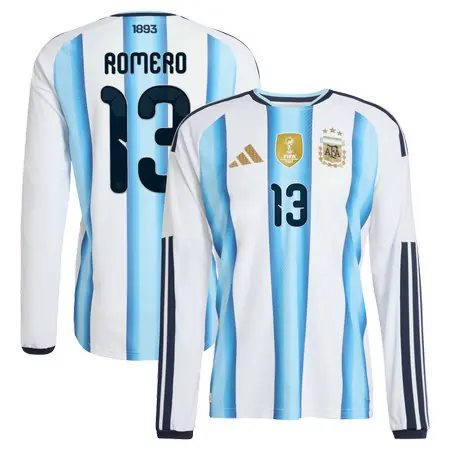 ROMERO #13 Argentina Home Long Sleeve Soccer jersey World Cup 2026